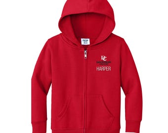 Personalized Davidson College Toddler Sweatshirt | Official NCAA Kids Full Zip | Custom Embroidered Name | College Gift