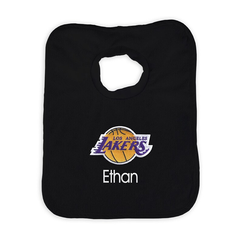 Personalized NBA Los Angeles Lakers Baby Bib Etsy