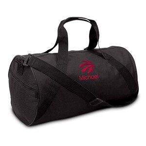 Personalized Youth Duffel Bag - Embroidered NBA Toronto Raptors Travel Bag with Name, Perfect for Any Outing