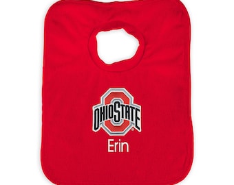 Personalized NCAA Ohio State Buckeyes Baby Bib