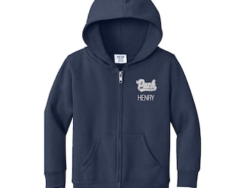 Personalized Nevada Wolf Pack "Pack" Toddler Sweatshirt | Official NCAA Kids Full Zip | Custom Embroidered Name | College Gift