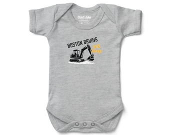 Boston Bruins Digger Graphic Baby Bodysuit | Official NHL Licensed Infant Bodysuit