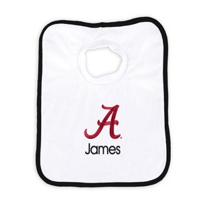 Personalized NCAA Alabama Crimson Tide Baby Bib