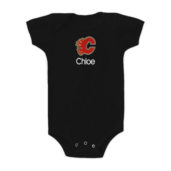 Personalized NHL Calgary Flames Baby Bodysuit