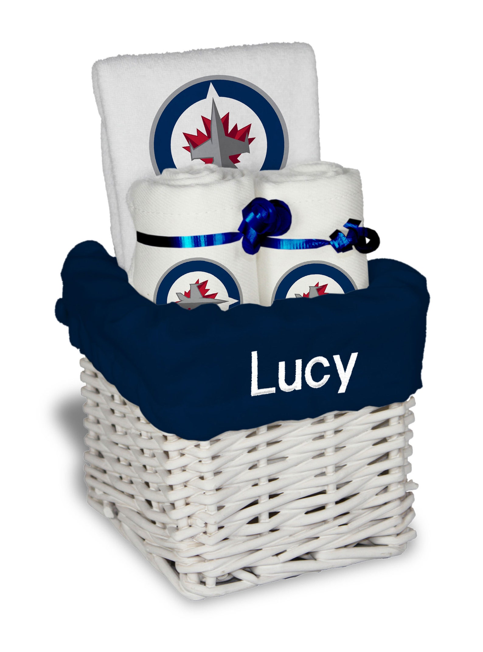 Personalized NHL Winnipeg Jets Baby Gift Basket Bibs Burp Etsy