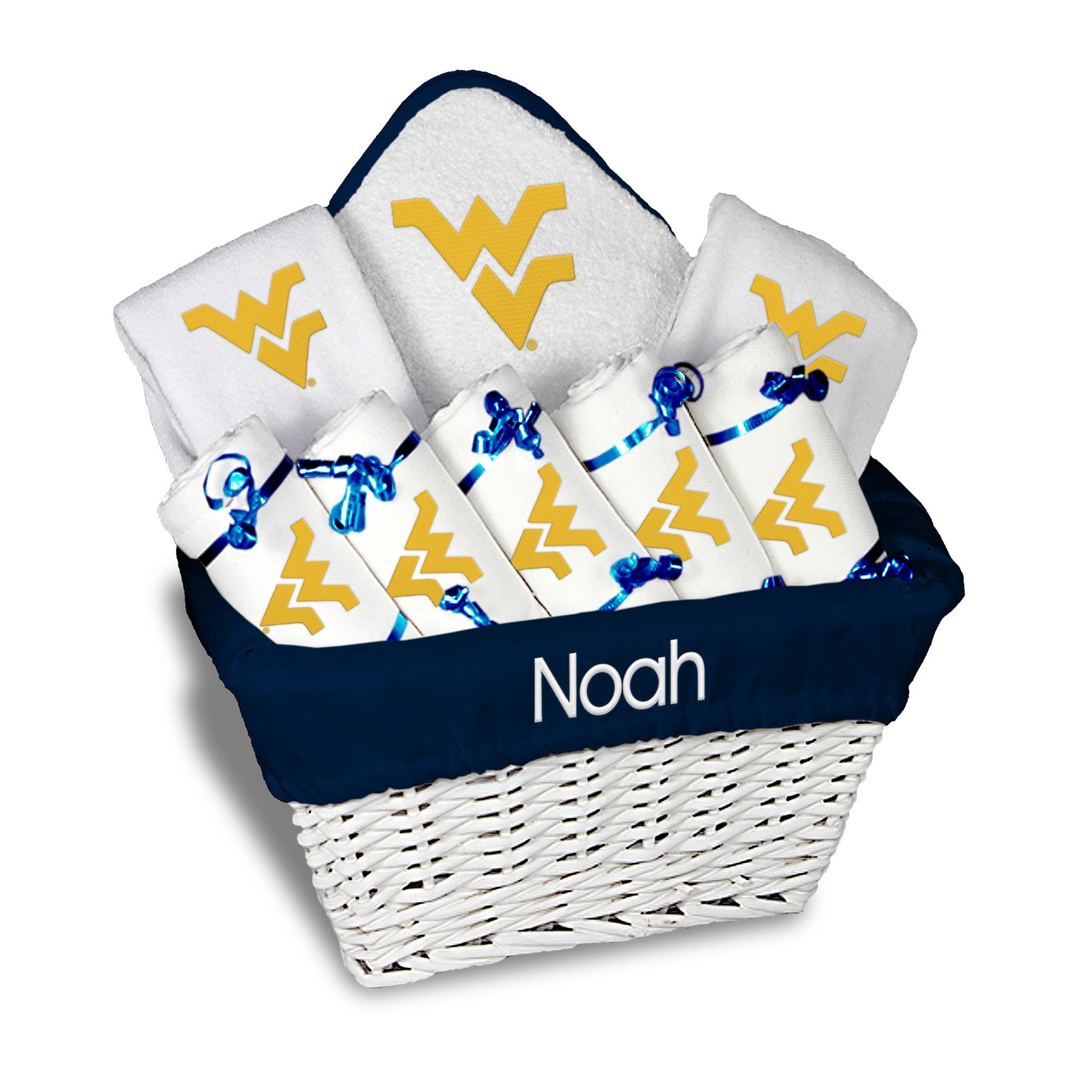 Newborn & Infant White Golden State Warriors Personalized Large Gift Basket