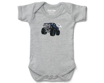Penn State Nittany Lions Monster Truck Graphic Baby Bodysuit | Official NCAA Licensed Infant Bodysuit