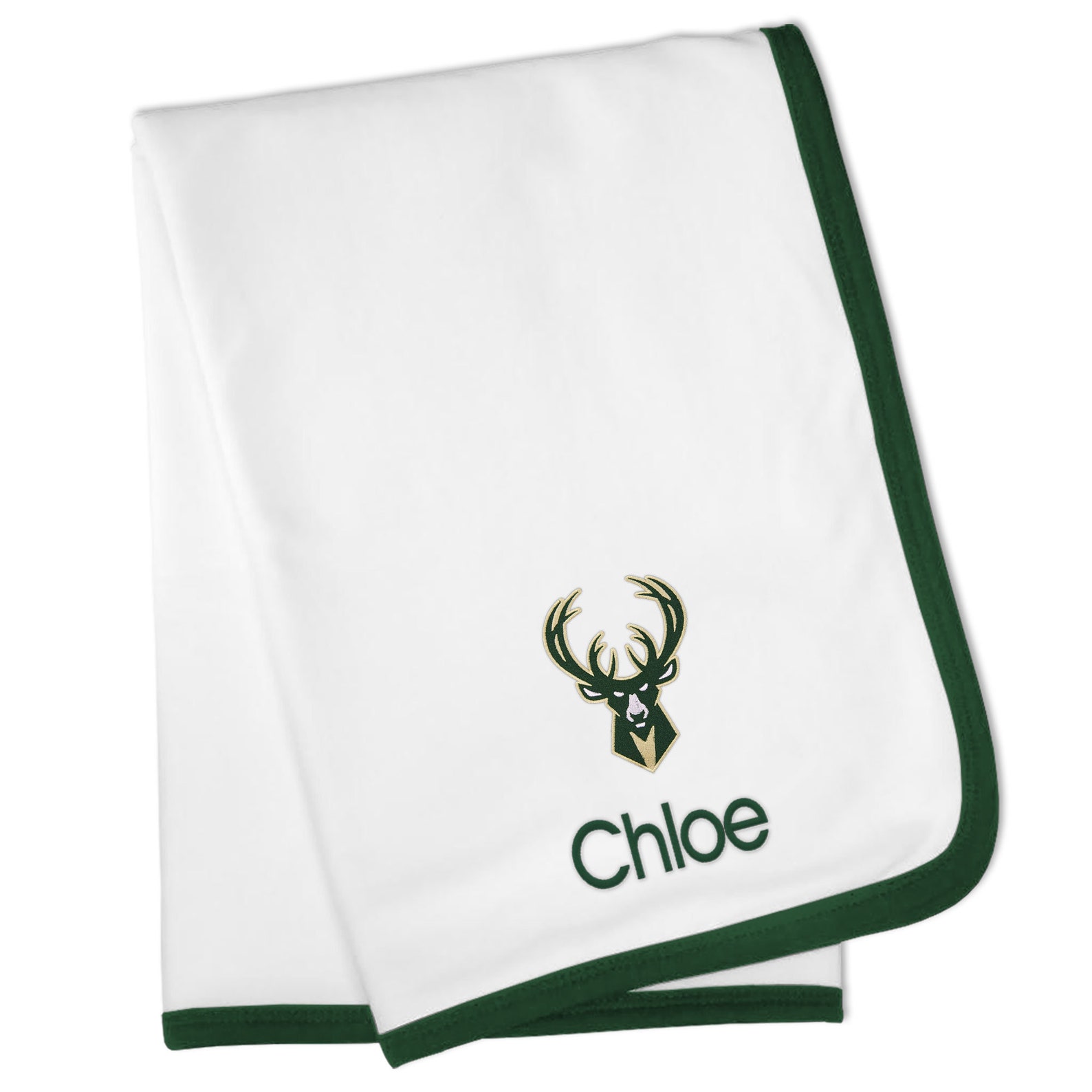Personalized NBA Milwaukee Bucks Baby Blanket | Etsy