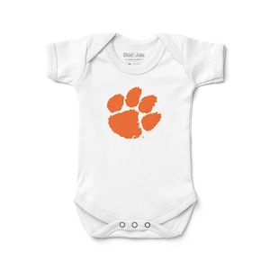 Clemson Tigers Logo Baby Bodysuit | Official NCAA Licensed Infant Bodysuit
