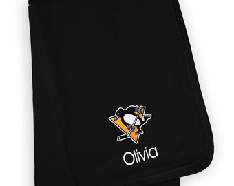 Personalized NHL Pittsburgh Penguins Baby Bib | Etsy