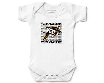 VCU Rams Retro Logo Baby Bodysuit | Official NCAA Licensed Infant Bodysuit