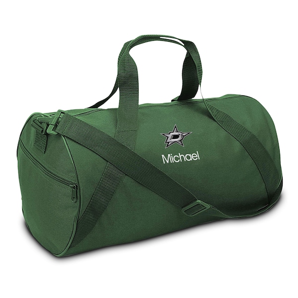 Personalized Youth Duffel Bag - Embroidered NHL Dallas Stars Travel Bag with Name - Perfect for Any Outing