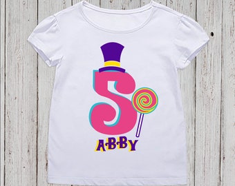 Willy Wonka Personalized Birthday t-shirt | Etsy