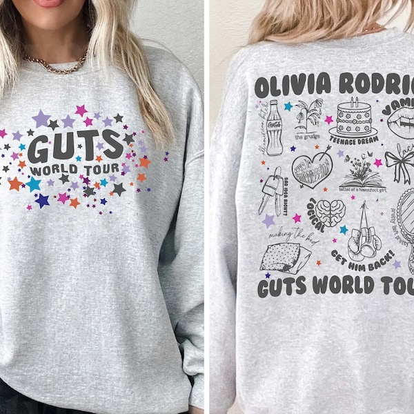 Olivia Guts Tour 2024 PNG, Olivia Rodrigo Guts Png, Olivia Track List Aesthetic Merch, Olivia New Album Guts Png