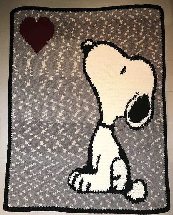 Snoopy Decke Etsy