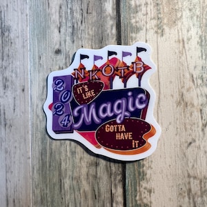 New Kids On the Block Sticker “It’s Like Magic”-NKOTB, Donnie Wahlberg, Jordan Knight, Jon Knight, Danny Wood, Joey McIntyre, Magic Summer