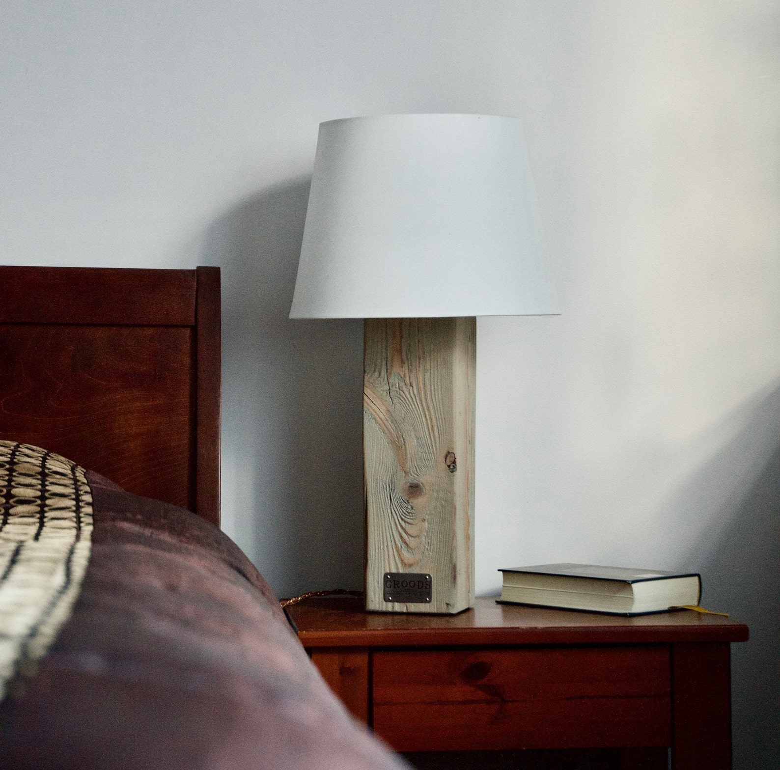 Table Lamp BASE / Reclaimed Wood Block Table Lamp BASE / Wood Etsy