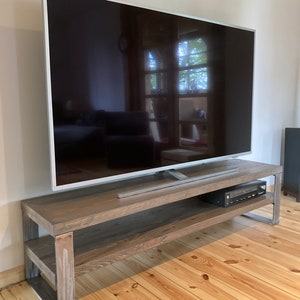 TV stand / Media shelf / TV shelf  / Old wood Tv stand / Reclaimed wood TV console