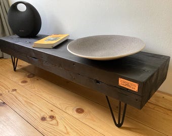 Reclaimed Wood TV Stand: Rustic Solid Wood Media Console