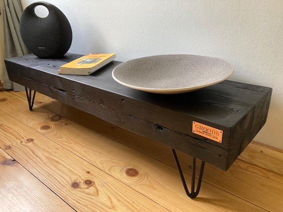 Tv Stand / Reclaimed wood TV stand / Rustic Old wood shelve / Solid Wood beam media stand / Old wood Bench