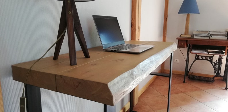 Old Wood Desk Work Table Side Console Handmade From 200y Recycled