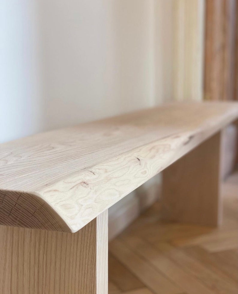 Entryway Bench / Ash Wood Bench / Wood Bench / Console / Bench | Etsy