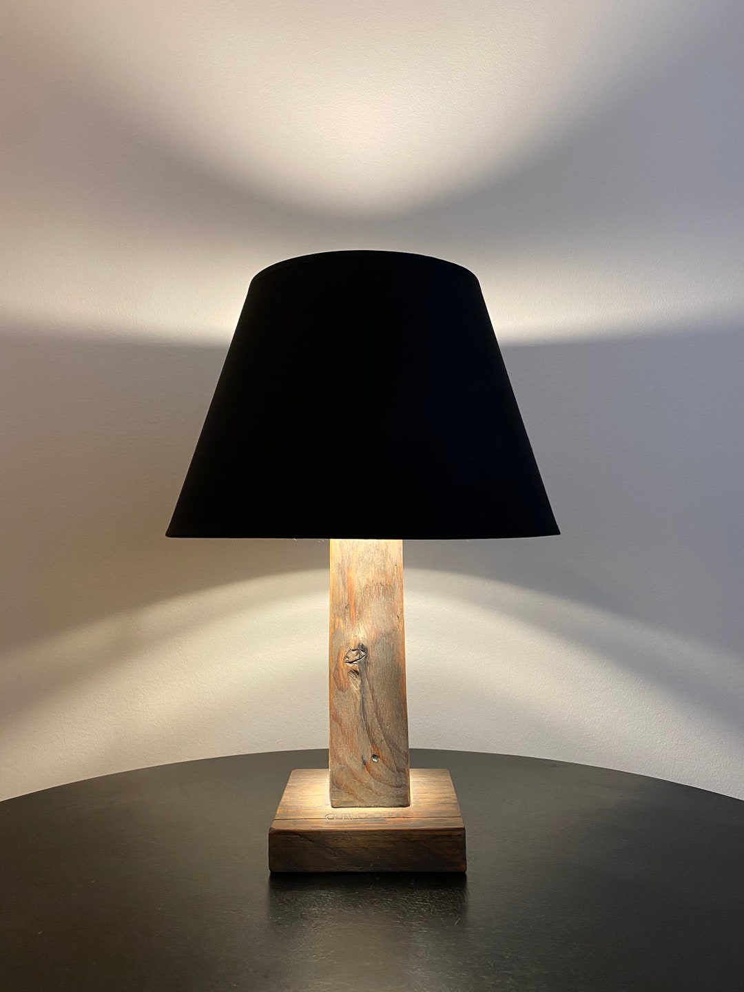 Table Lamp BASE / Reclaimed Wood Table Lamp BASE / Old Wood Etsy UK