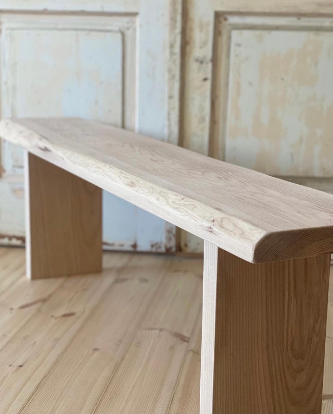 Entryway Bench / Ash Wood Bench / Wood Bench / Console / Bench - Etsy
