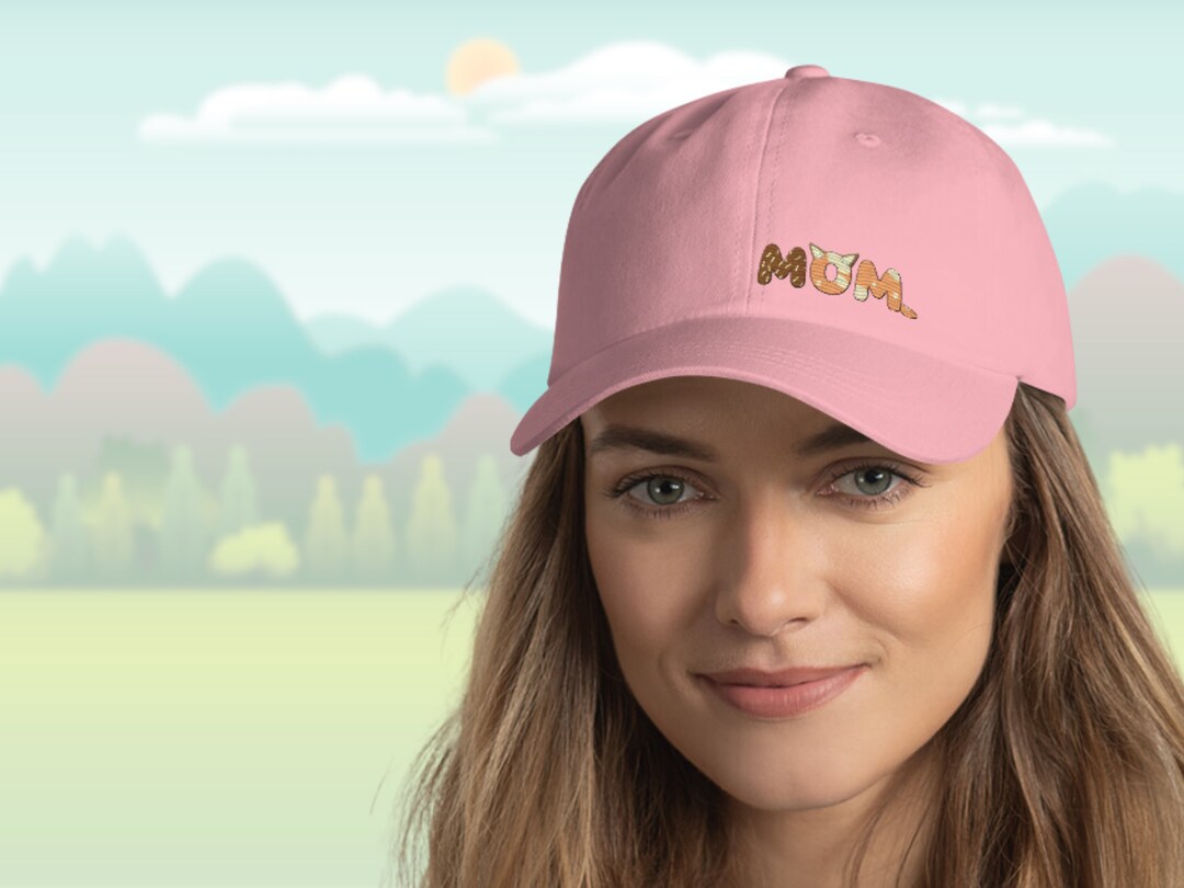 MOM Hat Red Heeler Gift for Moms Blue Dog Themed Birthday Etsy