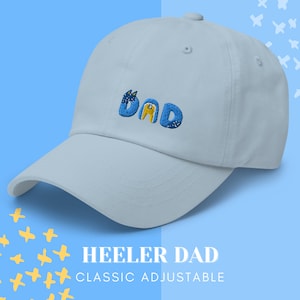 DAD hat - Blue Dog Heeler, Gift for Dad, Birthday Party, Blue Heeler Costume