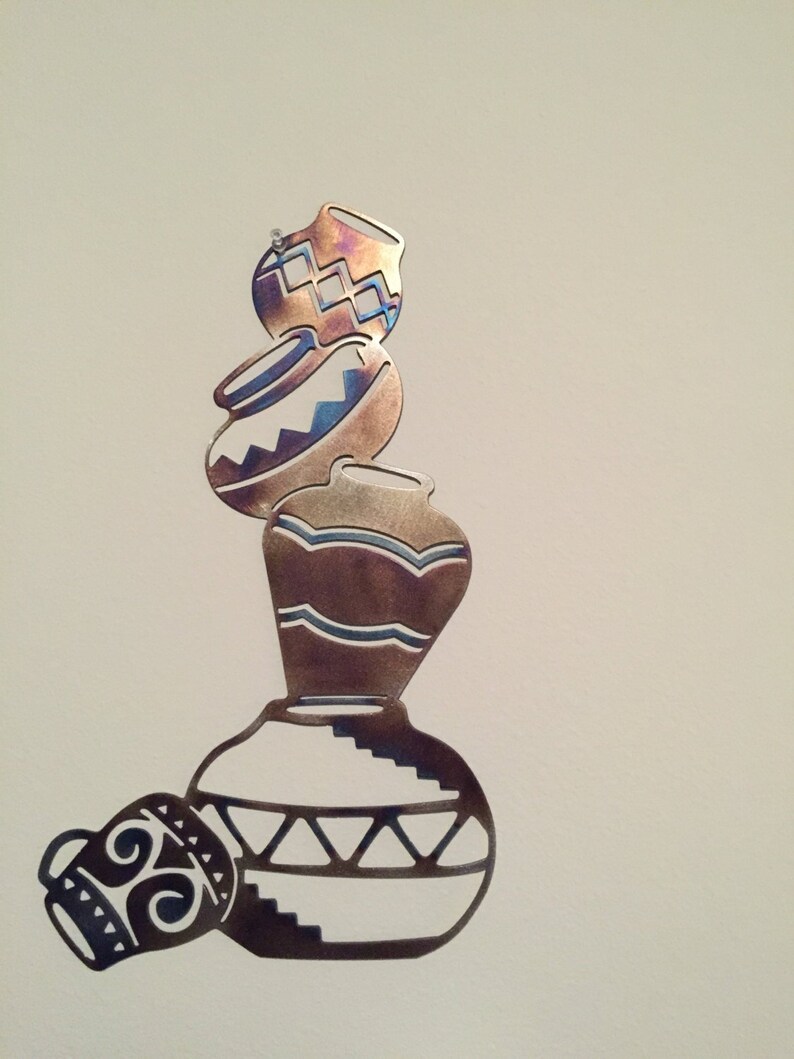 Southwest Pots Wall Decor Southwestern Pottery South West Etsy