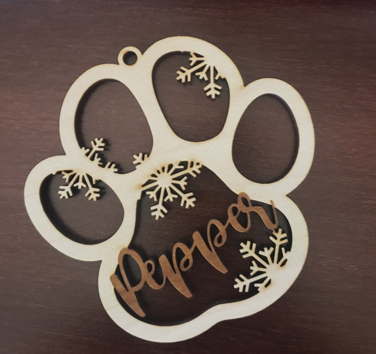 Dog Paw Ornament Paw Christmas Ornament Personalized Paw Etsy