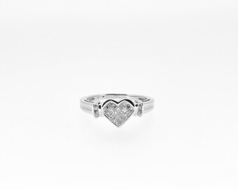 14k Gold Puffy Initial Ring
