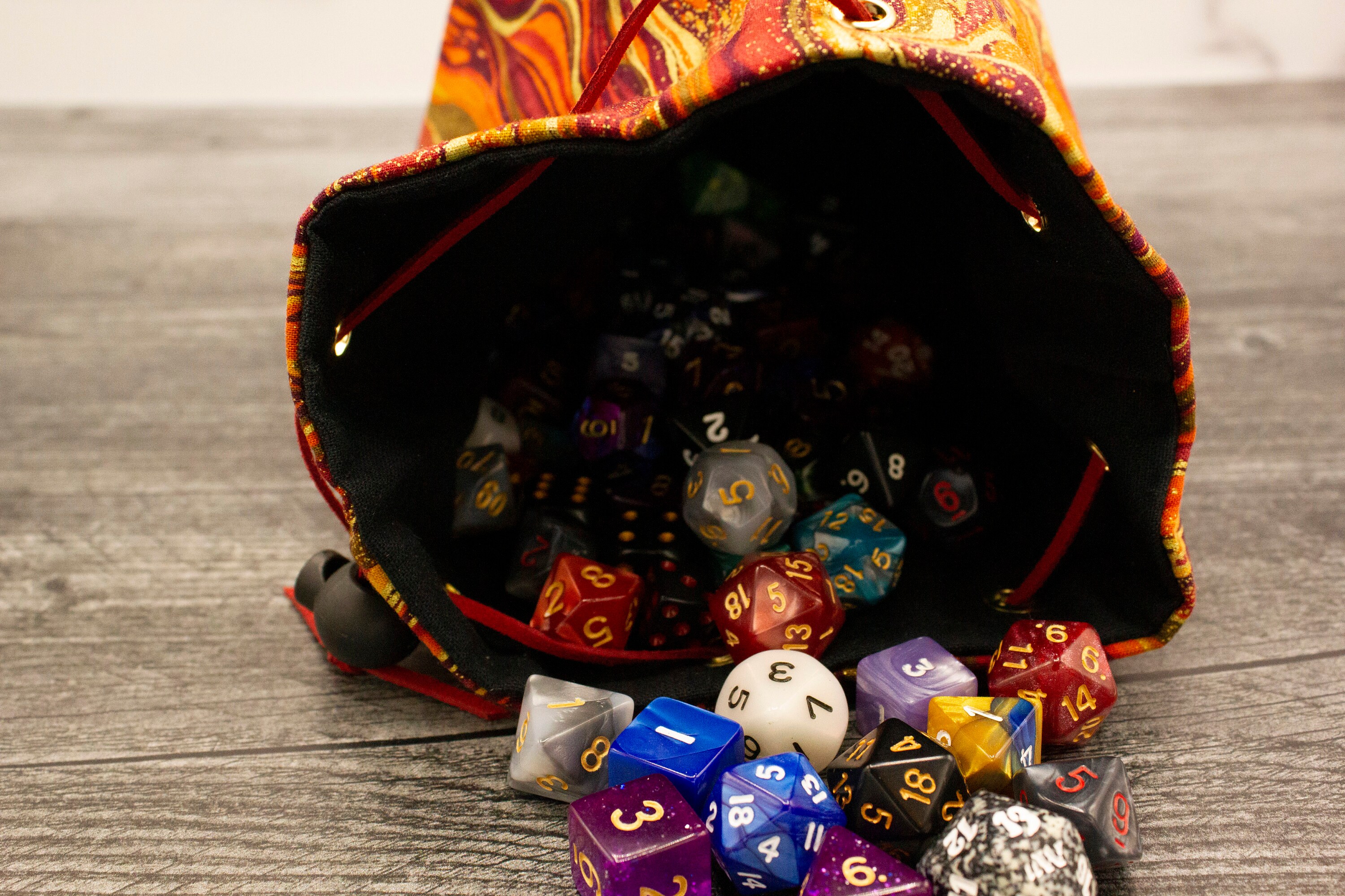 Dwarven Dnd Gold Dice Bag Etsy