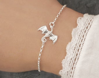 Sterling Silver Dragon Bracelet: Dragon Jewellery, Adjustable