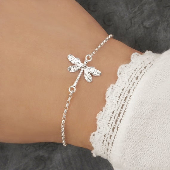 Sterling Silver Dragonfly Bracelet for Women: Dragonfly Jewellery