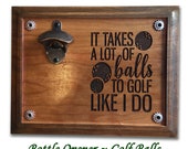 Golf Balls Bottle Opener Bottle Opener Beer Opener Drink Opener Magnetic Bottle Opener Wall Mounted Beer Opener Adult Humor