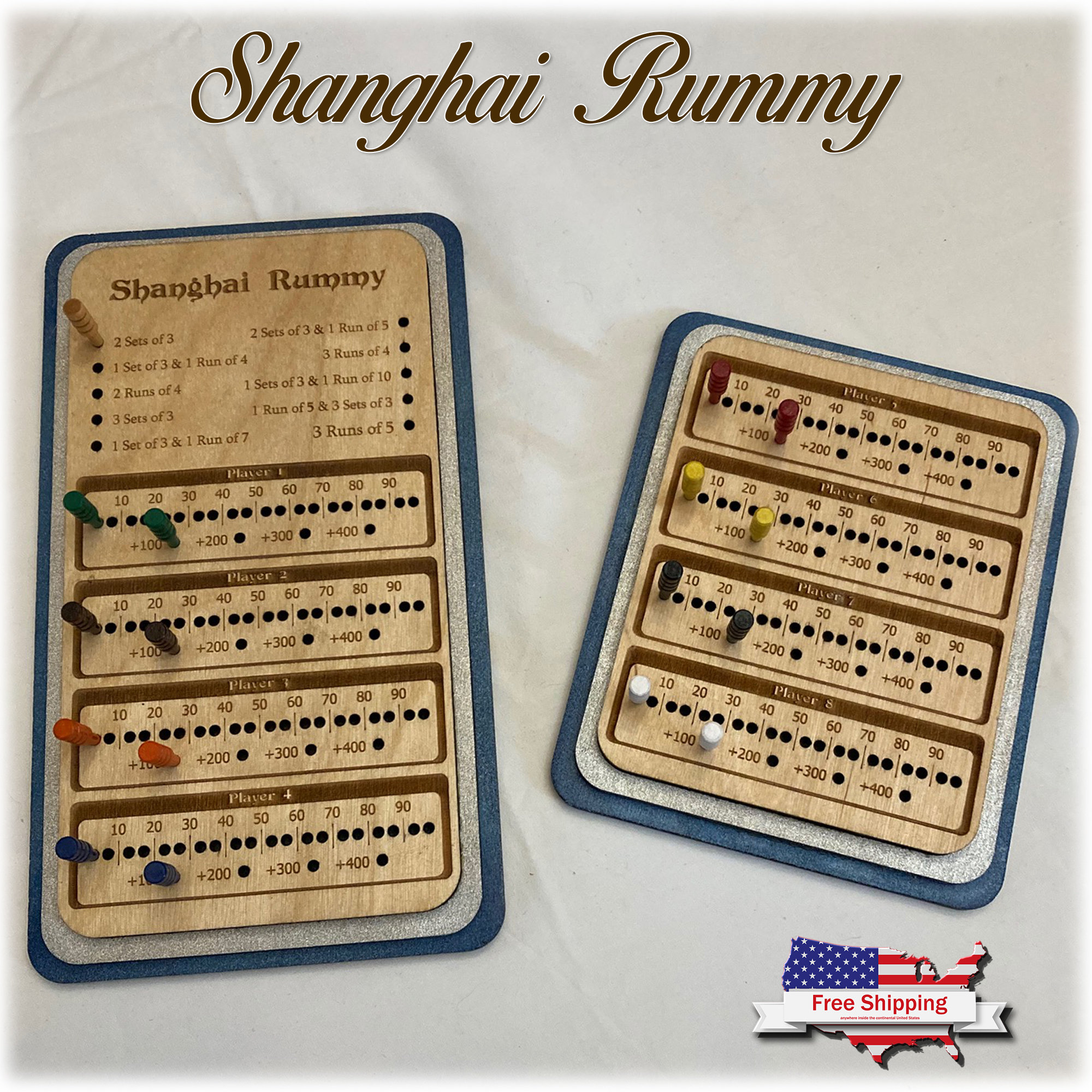 Shanghai Rummy Board Card Games Rummy Game Night Gifts Etsy de Shanghai Rummy Board Card Games Rummy Game Night Gifts Etsy de