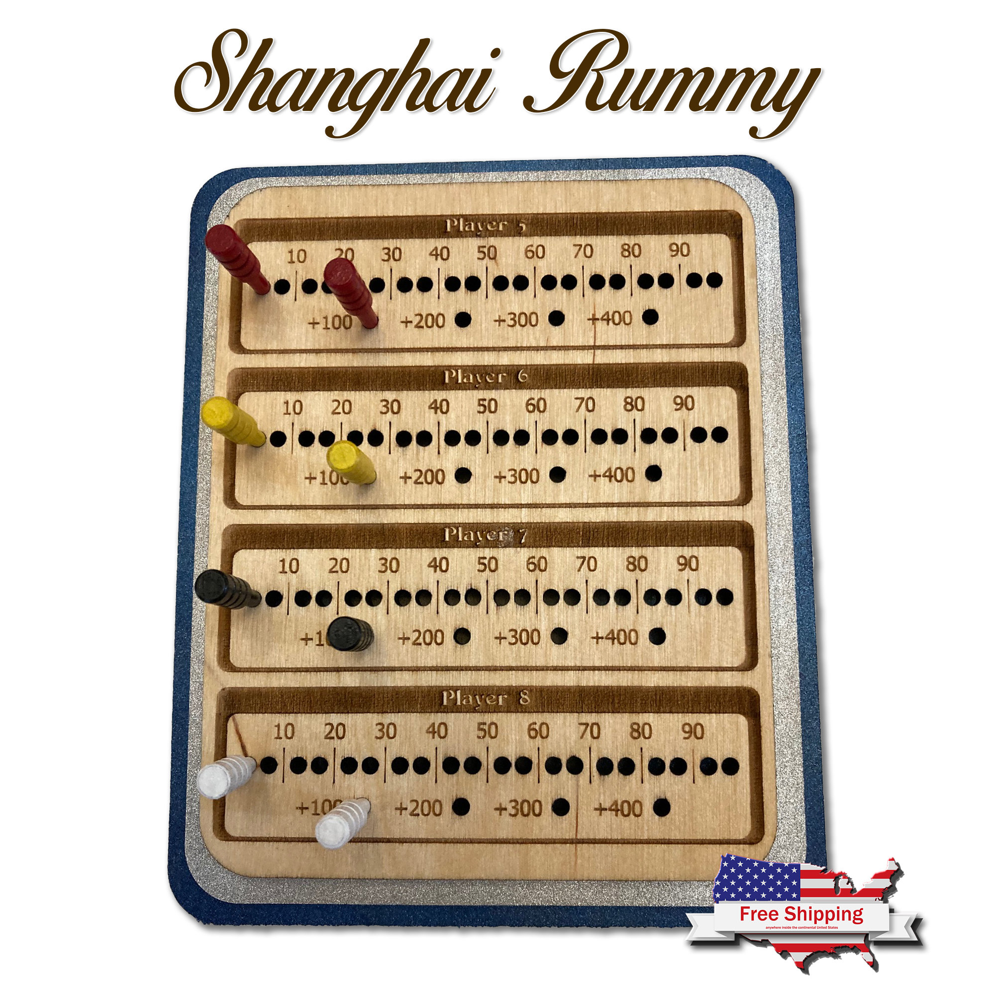 Shanghai Rummy Board Card Games Rummy Game Night Gifts Etsy de Shanghai Rummy Board Card Games Rummy Game Night Gifts Etsy de