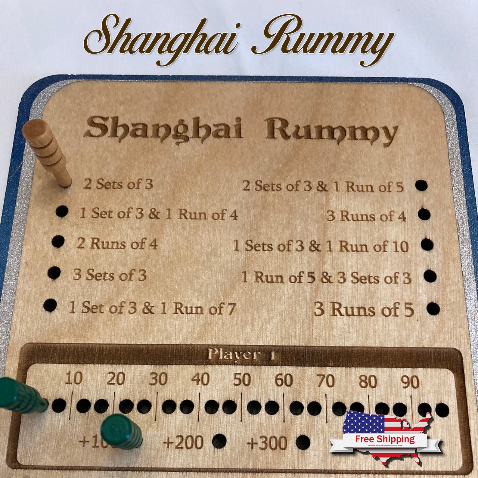 Shanghai Rummy Board Card Games Rummy Game Night Gifts - Etsy