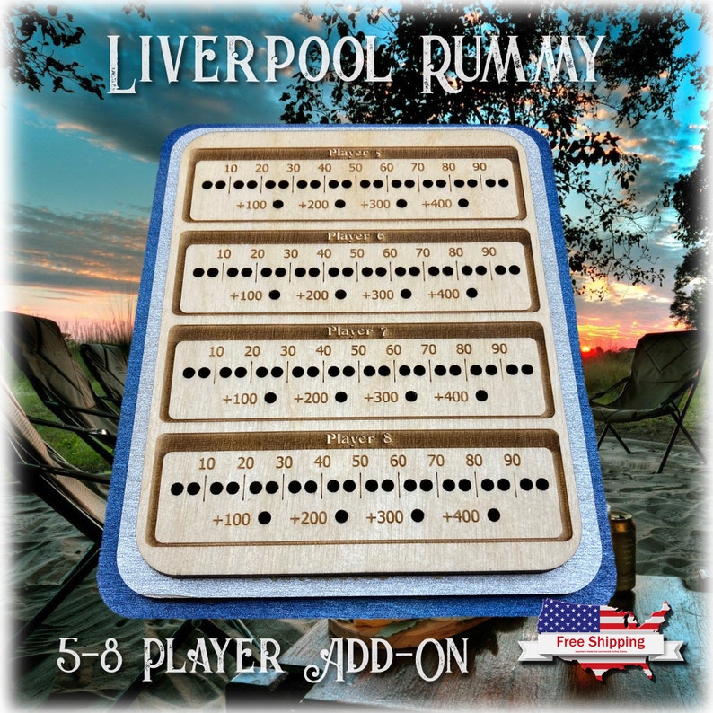 Liverpool Rummy Board Card Games Rummy Game Night - Etsy