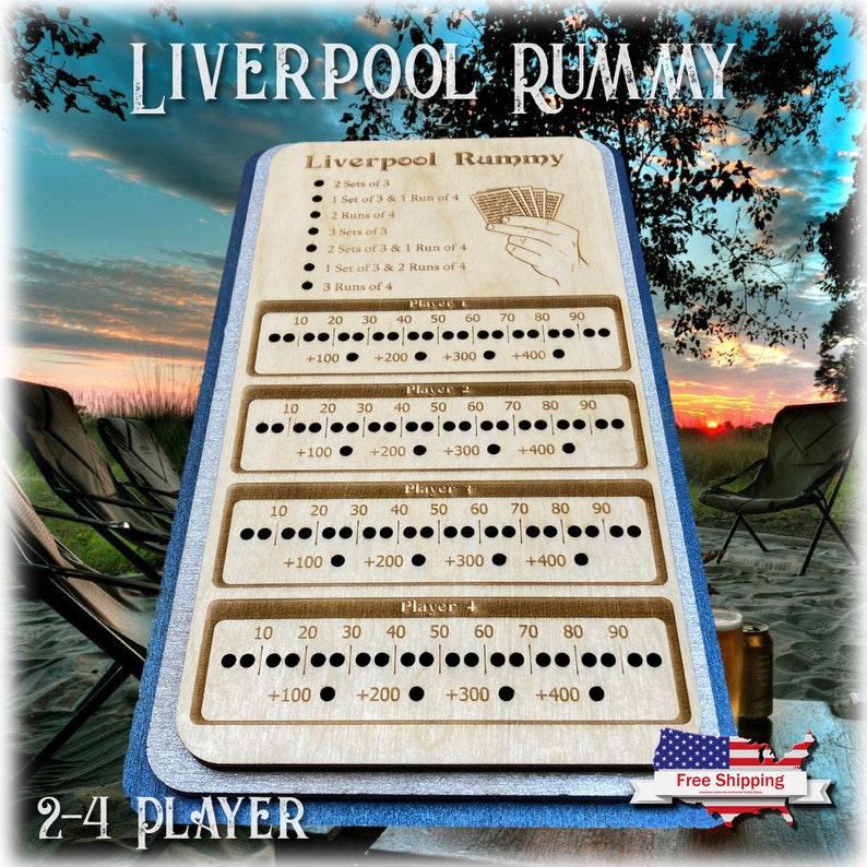 Liverpool Rummy Board Card Games Rummy Game Night - Etsy