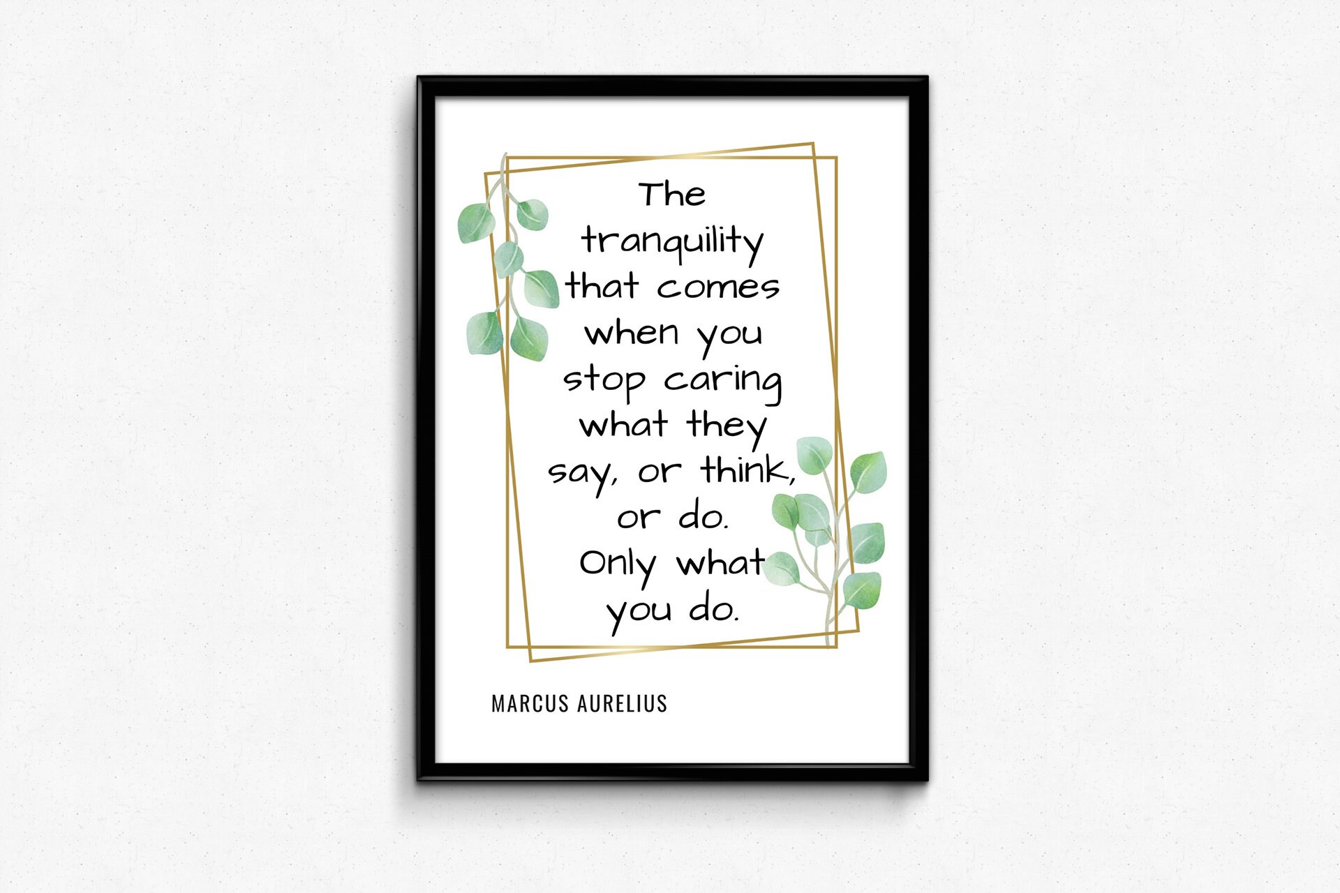 Marcus Aurelius citeren kunst STOP CARING over wat anderen Marcus Aurelius citeren kunst STOP CARING over wat anderen
