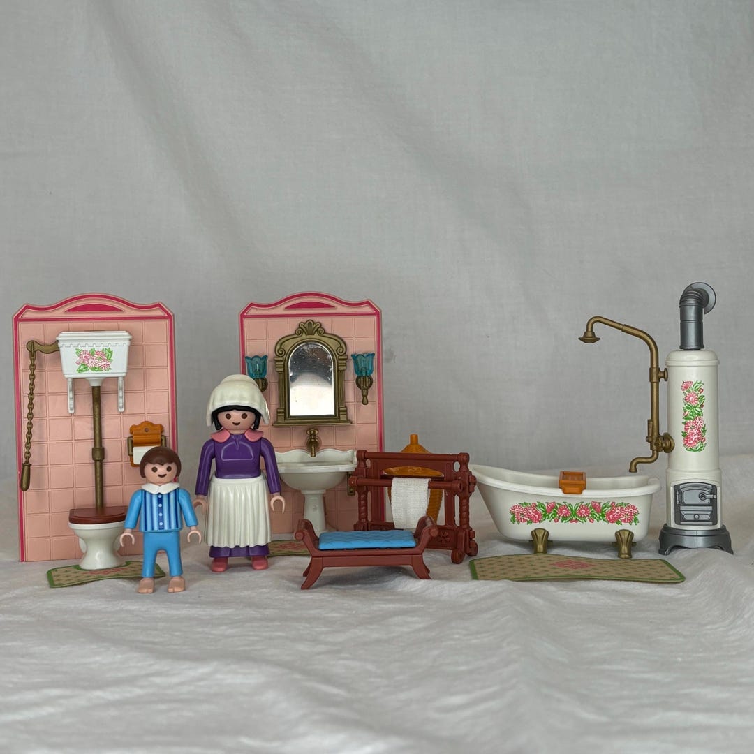 Playmobil Victorian Mansion Bathroom Set Vintage 5324 - Etsy