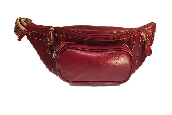 genuine leather bum bag