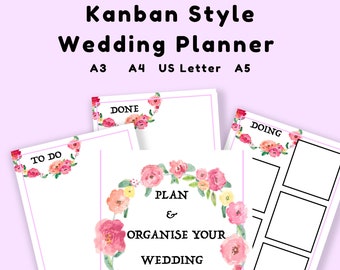 Wedding Planner Printable Kanban Style