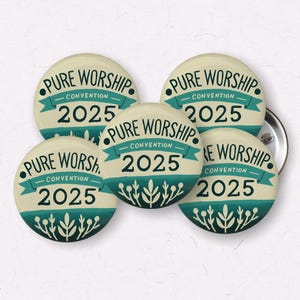 2025 JW Convention Button Pins – Set of 5 (1-Inch) | Encouraging JW Gifts - Pure worship favors for conventions