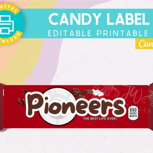 JW Candy Label Gifts | Convention Gifts | Candy Wrapper | Candy Stickers | Elder Gifts | Pioneer Gifts | JW Baptism Gifts | Assembly Gifts