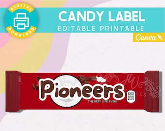 JW Candy Label Gifts | Convention Gifts | Candy Wrapper | Candy Stickers | Elder Gifts | Pioneer Gifts | JW Baptism Gifts | Assembly Gifts