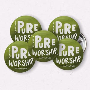 2025 JW Convention Button Pins – Set of 5 (1-Inch) | Encouraging JW Gifts - Pure worship favors for conventions